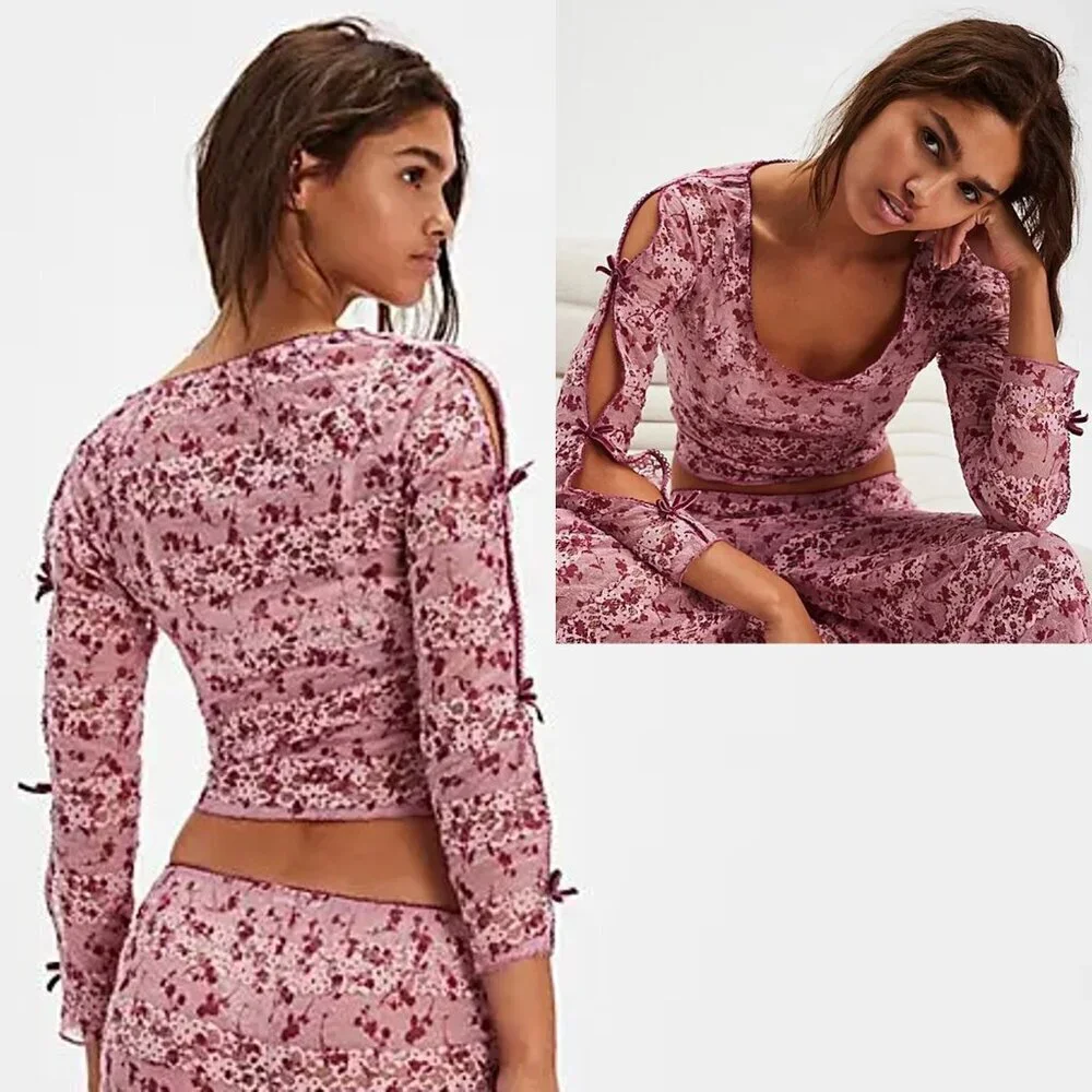 NWT New Free People Winter Wonderland Dahlia Combo Top Only Size S
